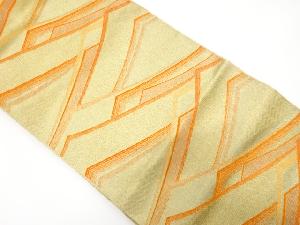 抽象波模様織り出し　名古屋帯